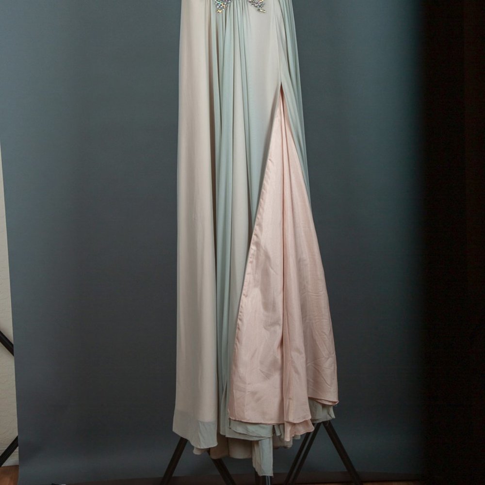 SOLD - Glamour Terani Couture Evening Party Prom Pageant Dress Strapless  Size 4 - Picture 5 of 9